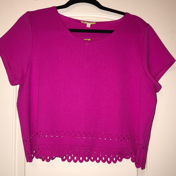 Gianni Bini Tops - Gianni Bini Hot pink crop top